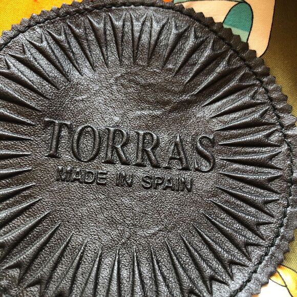 Torras Spain Vintage 80s Jacket Green Suede Gold Navy Knit Chain Link - Picture 3 of 14